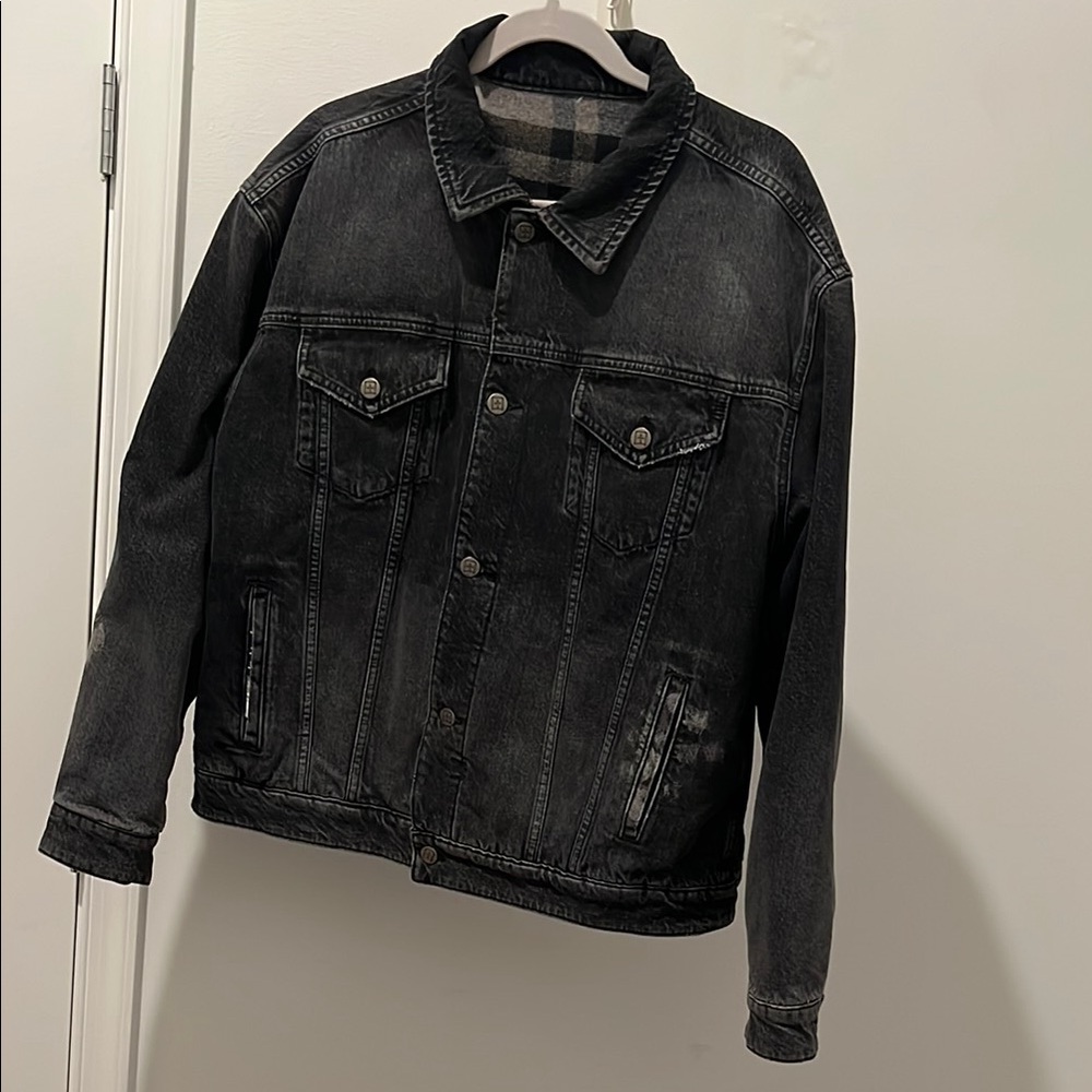 Kith-Ksubi Black Denim Bomber Jacket